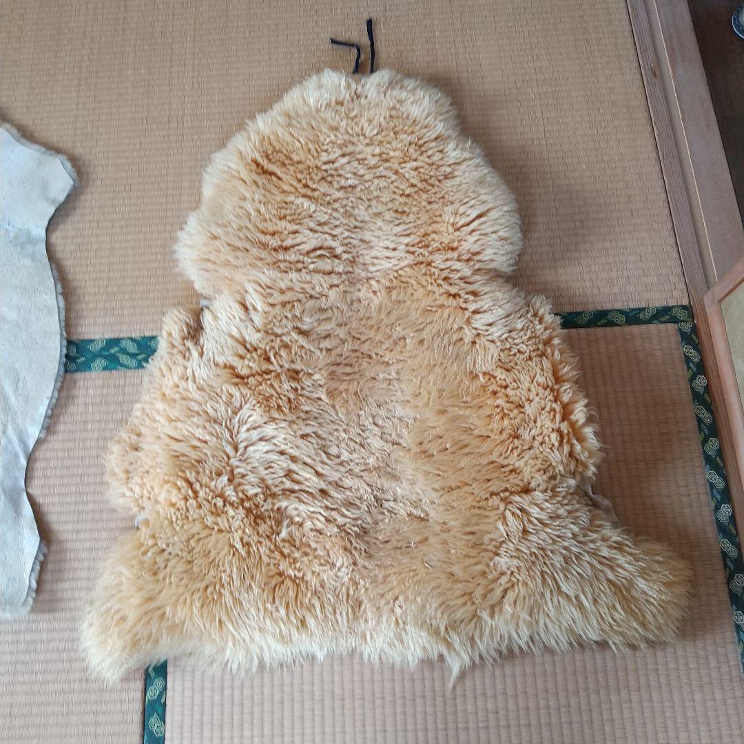 毛皮敷物 ムートン４枚