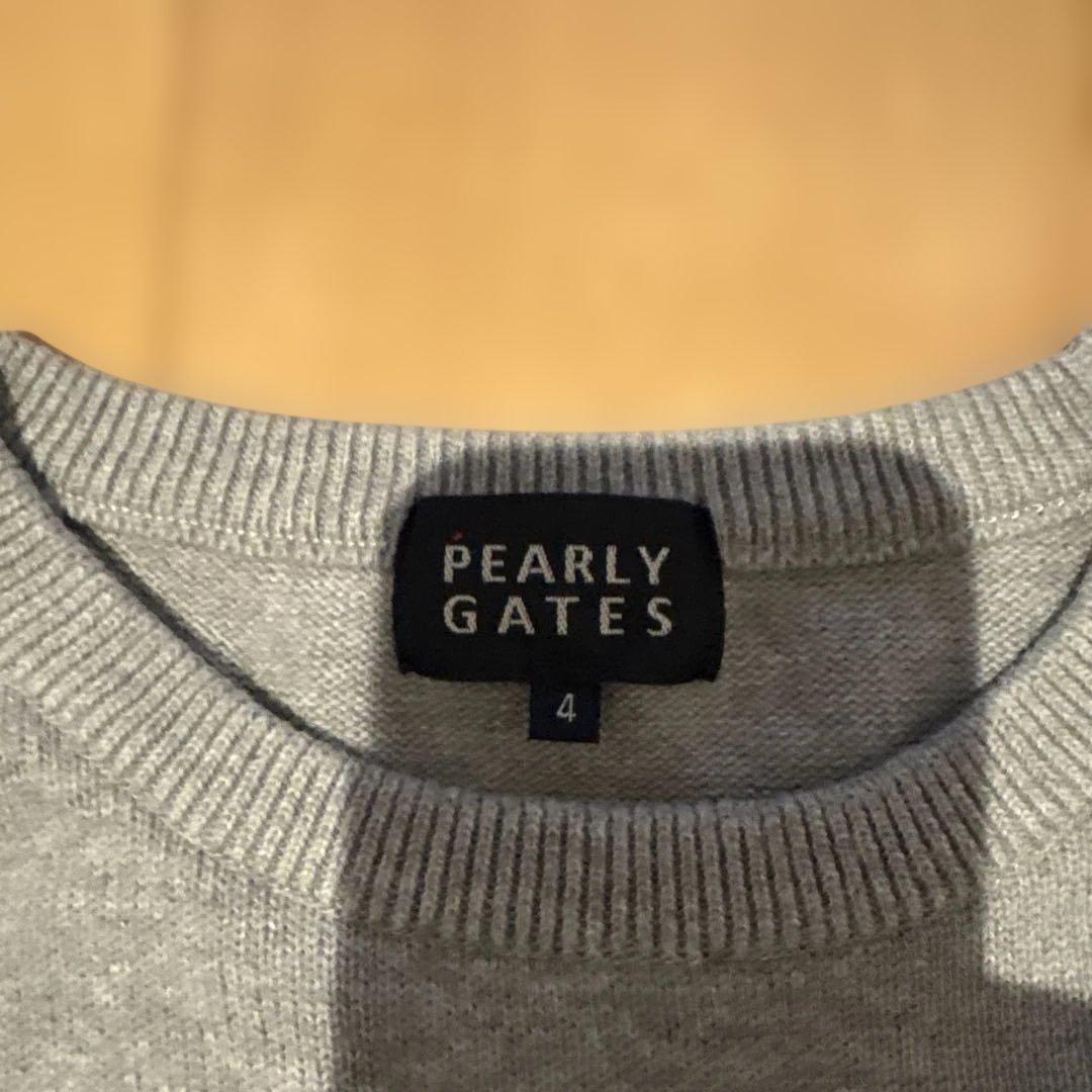 PEARLY GATES パーリーゲイツ　クルーネックセーター　サイズ4