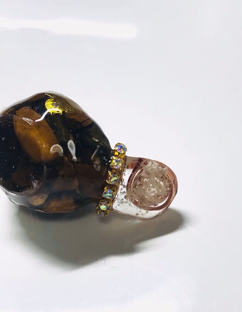 オルゴナイト白蛇の抜け殻入り小鳥ちゃんNo.500