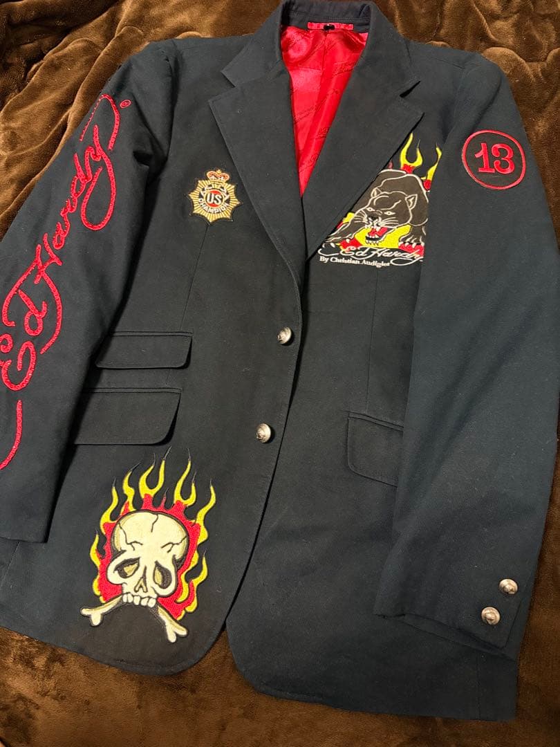 EdHardy テーラードジャケット スカル 日本限定スカジャン vintage