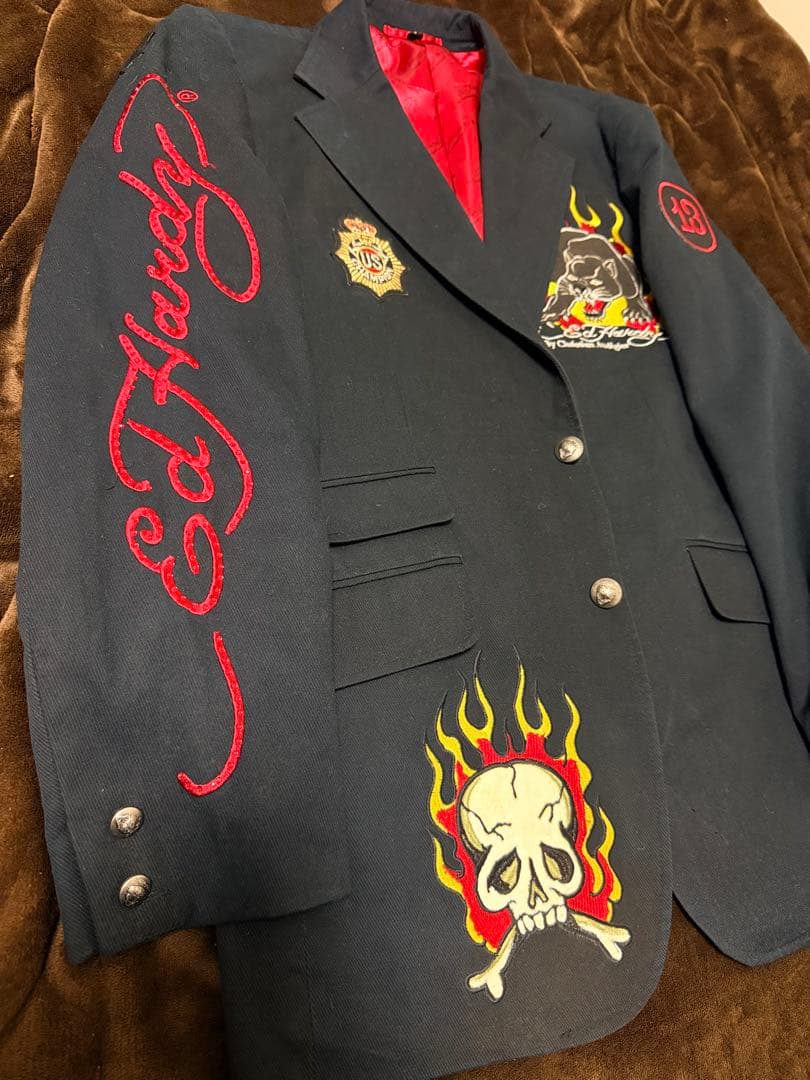 EdHardy テーラードジャケット スカル 日本限定スカジャン vintage