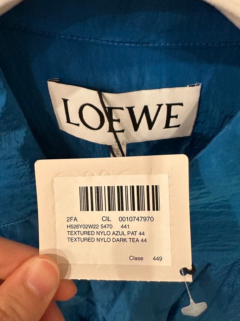 さ*わ様 LOEWE トレンチコート 青 新品タグ付き