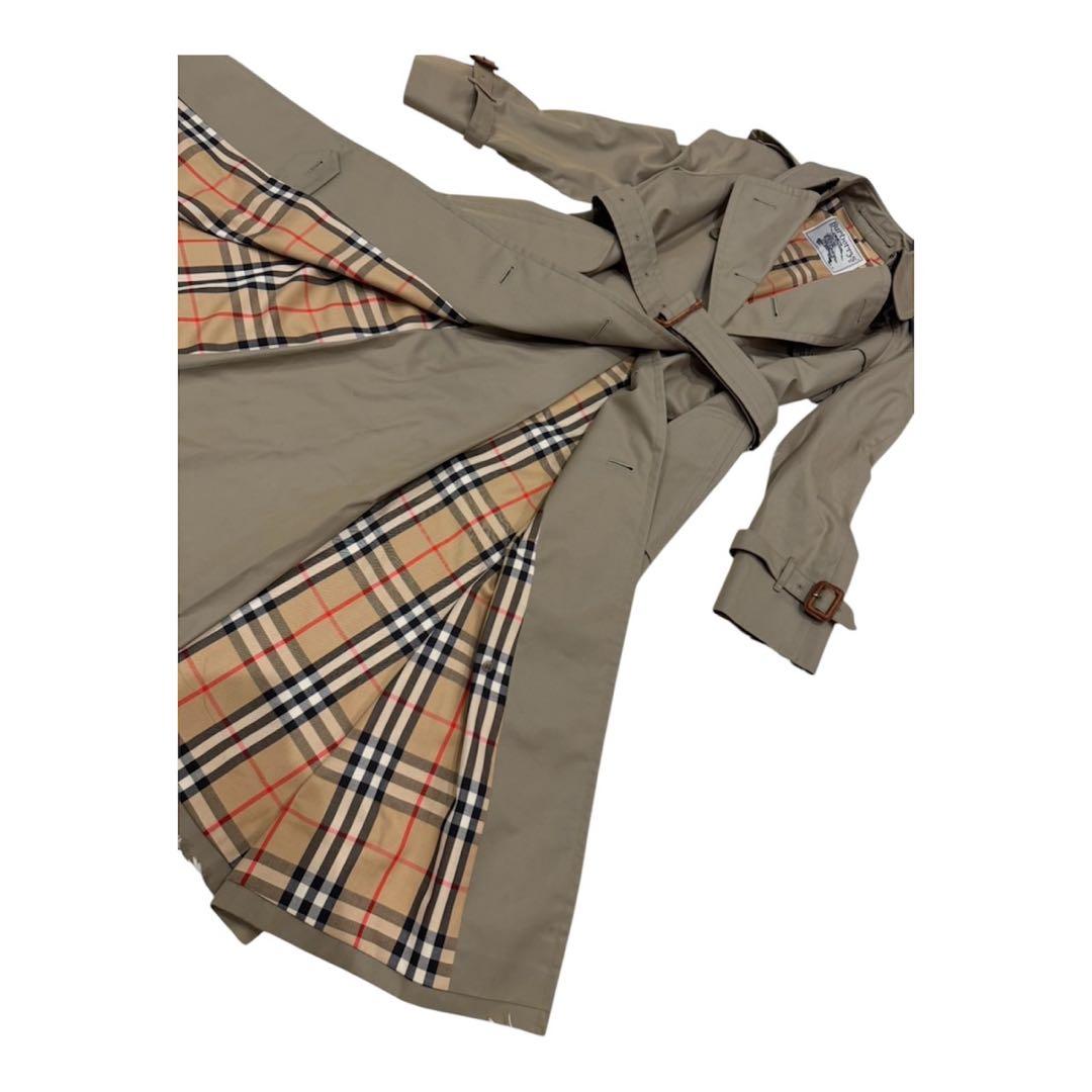 バーバリー BURBERRY 玉虫色　トレンチコート ノバチェック 白タグ
