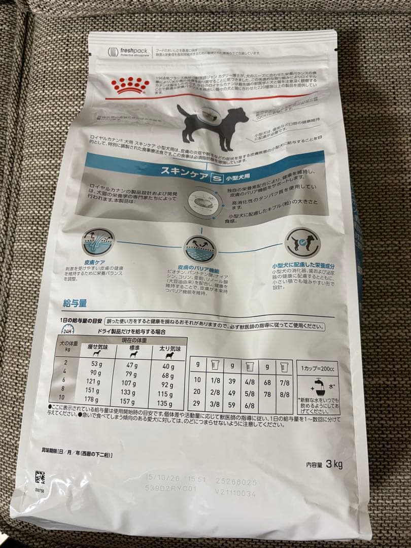 ロイヤルカナン スキンケア 小型犬