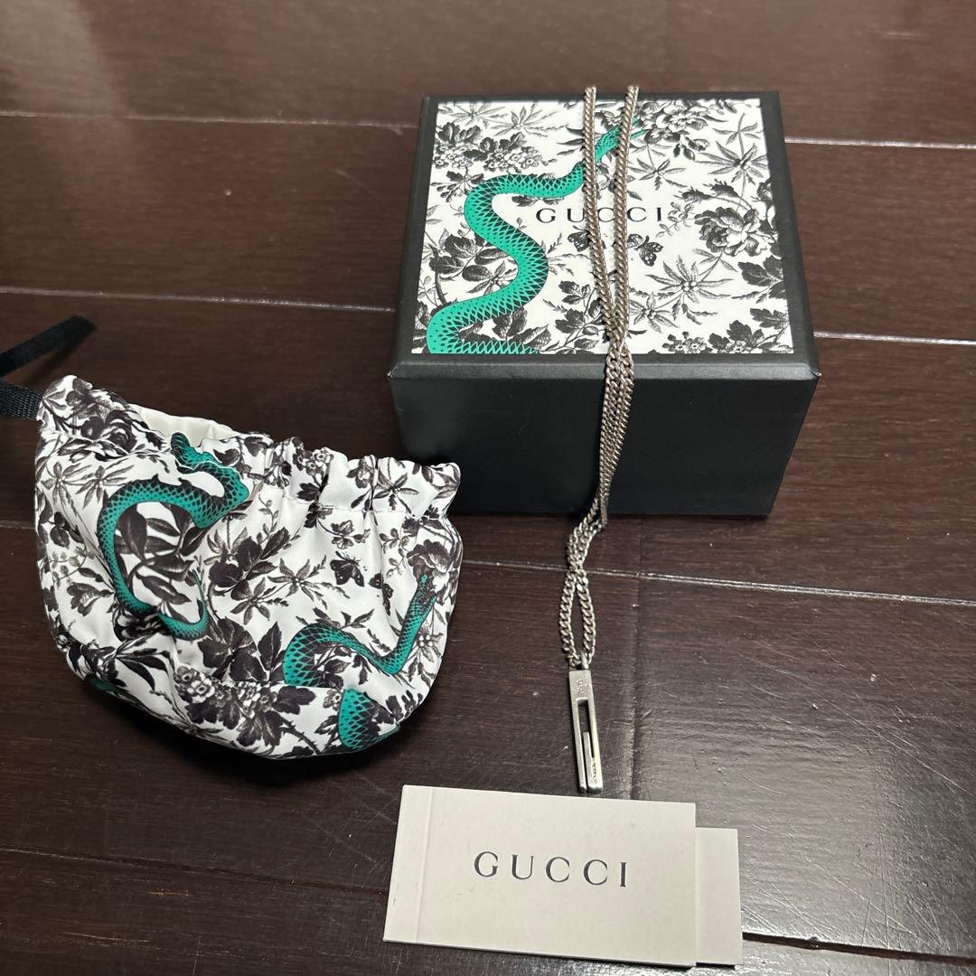 Gucci カットアウトG ネックレス　ペンダント　シルバー925