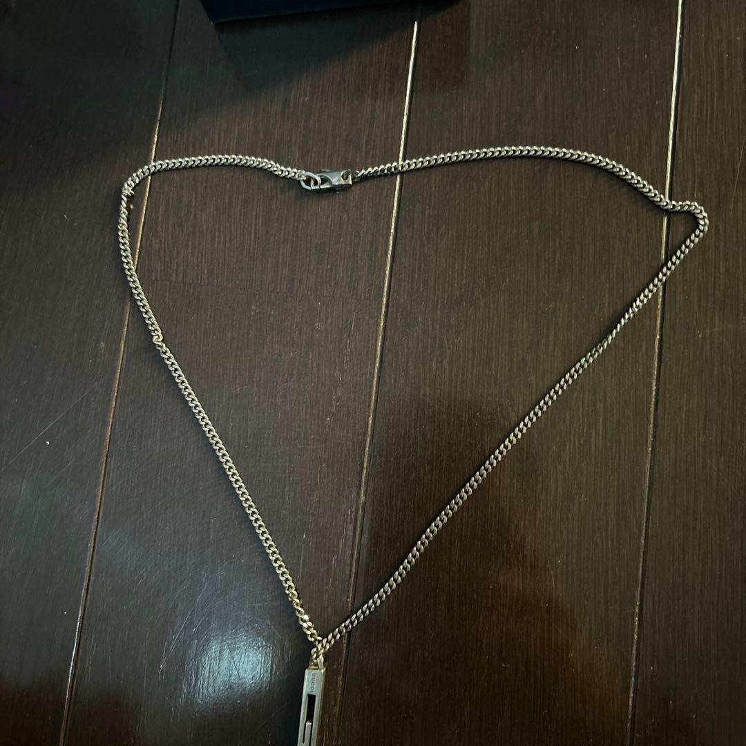 Gucci カットアウトG ネックレス　ペンダント　シルバー925