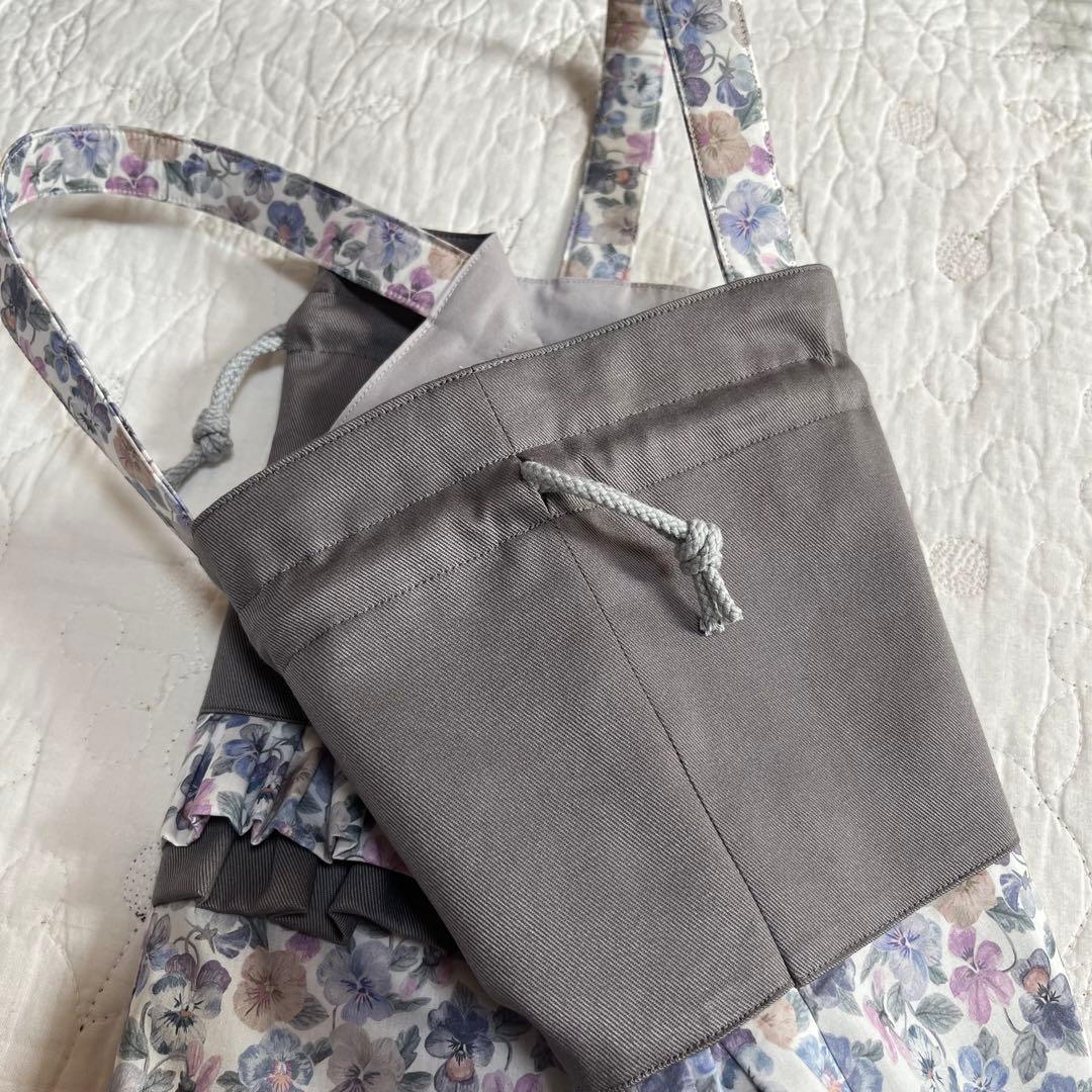 絵本袋　手提げ袋　シューズ袋　3点　シンクオブミーグレイッシュ　入園入学セット