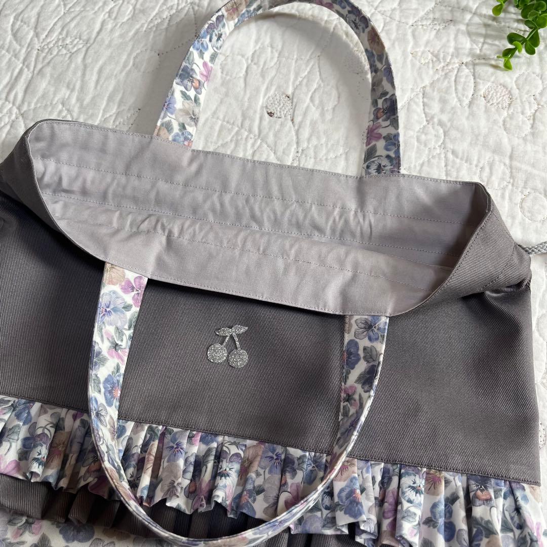 絵本袋　手提げ袋　シューズ袋　3点　シンクオブミーグレイッシュ　入園入学セット