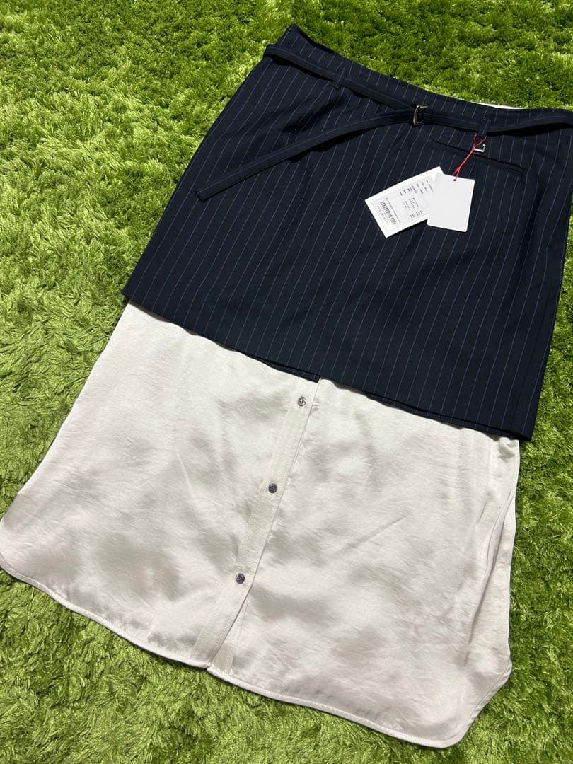 MAISON SPECIAL✨ Shirt Layered Mini Skirt