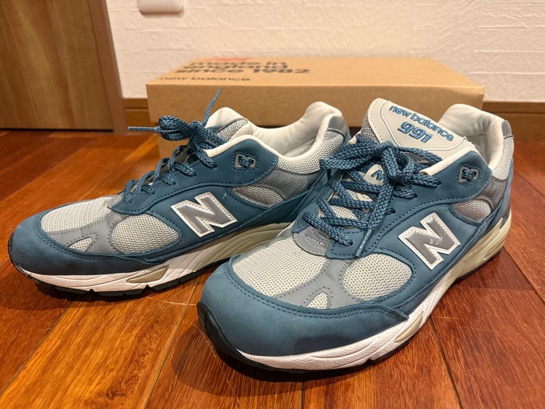 New Balance 991 スニーカー ブルー/グレー