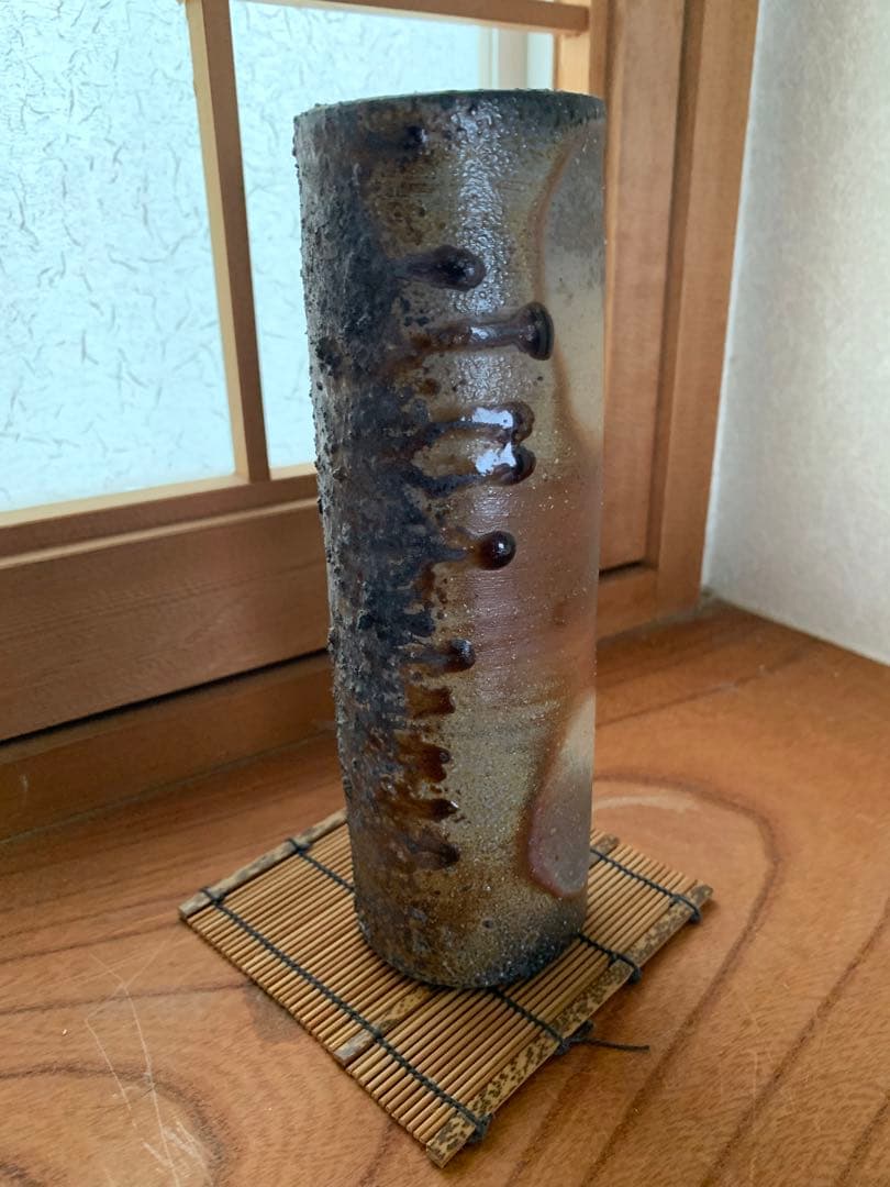 備前焼　壺　花瓶　陶芸　焼物　2点セット