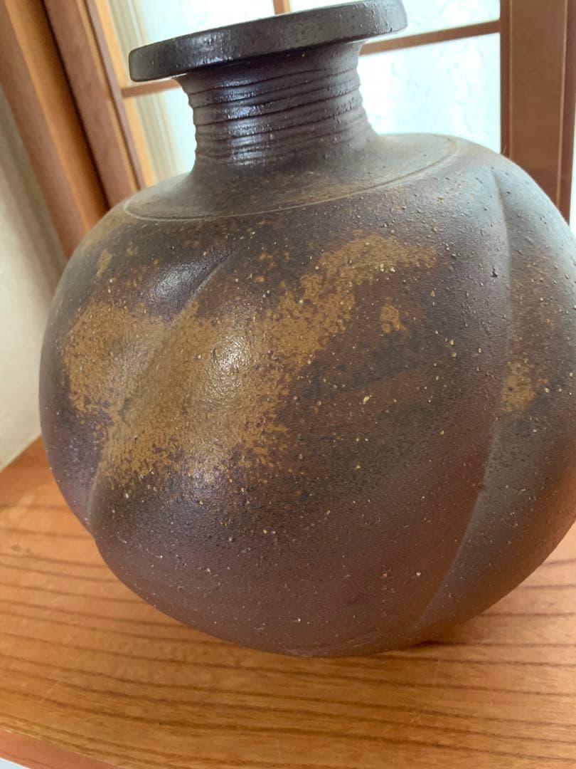 備前焼　壺　花瓶　陶芸　焼物　2点セット