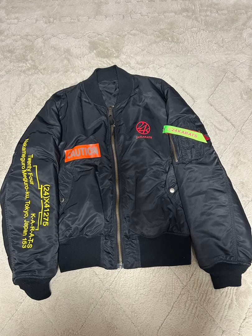 【美品】24karats × ALPHA リバーシブル MA-1 ブルゾン
