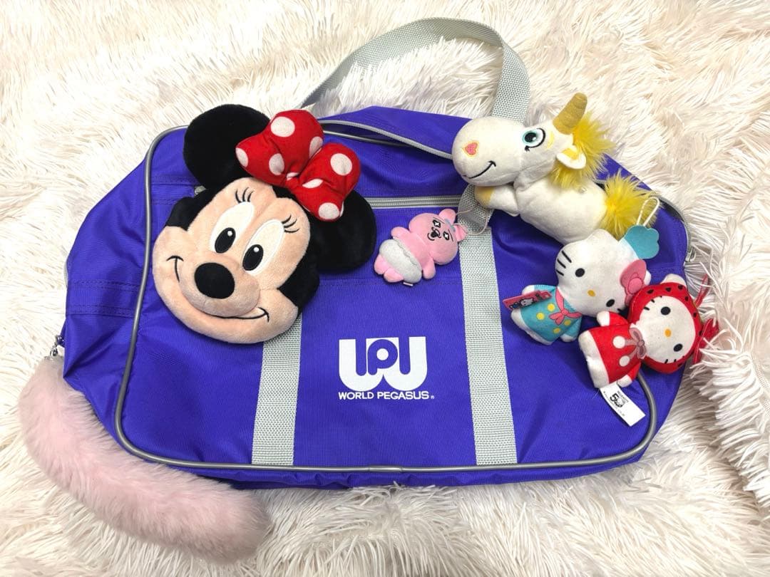 旧ワッペ　紫　キーホルダー付き