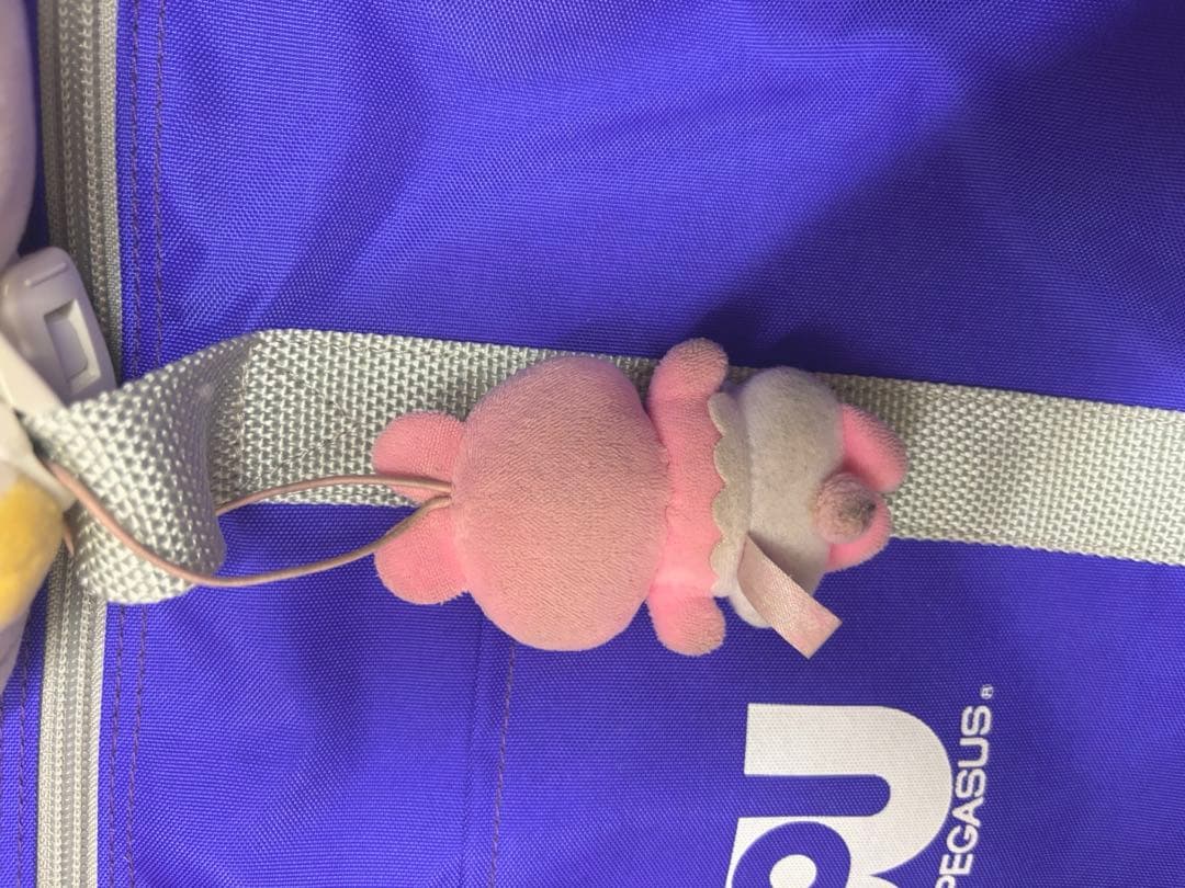 旧ワッペ　紫　キーホルダー付き