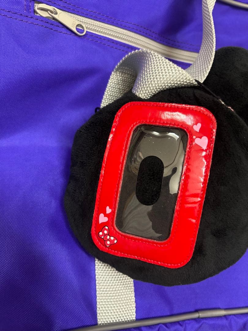 旧ワッペ　紫　キーホルダー付き