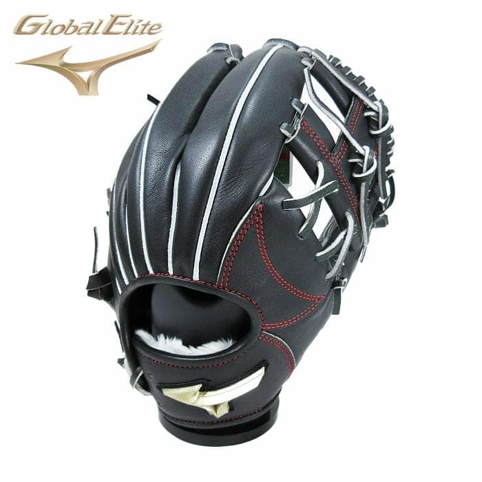 ☆ミズノ 軟式用 一般 グローブ 内野手用 グローバルエリート 右投げ 袋☆新品
