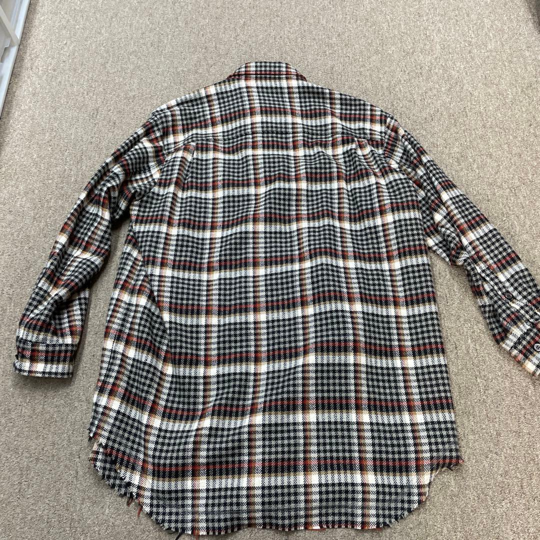 UNDERCOVER チェック柄ネル　ロングシャツ サイズ3