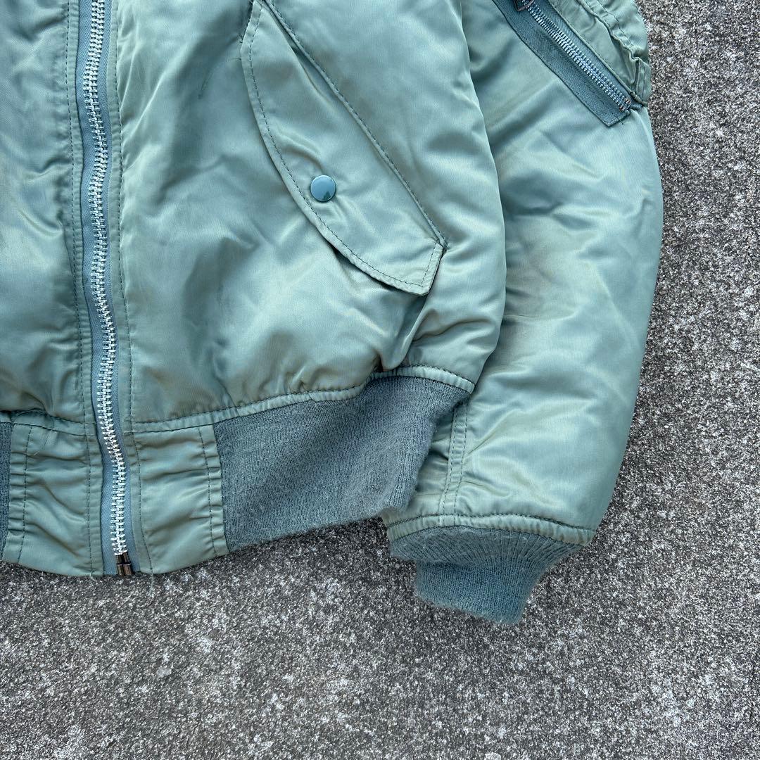 90s ALPHA MA-1 flight jaket USA製　短丈　古着