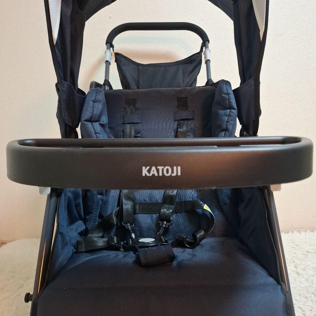 【状態良好】KATOJI 二人でゴー ベビーカー 別売りリアシート付き
