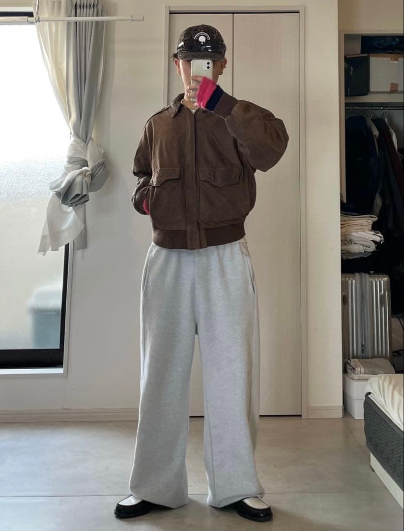 90s~ A-2 レザージャケット　ボンバージャケット　“ボックスシルエット”