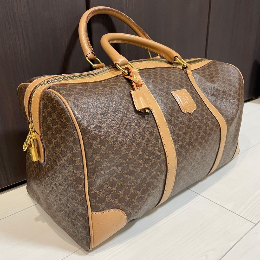 CELINE セリーヌ　ボストンバック　鍵付き　マカダム