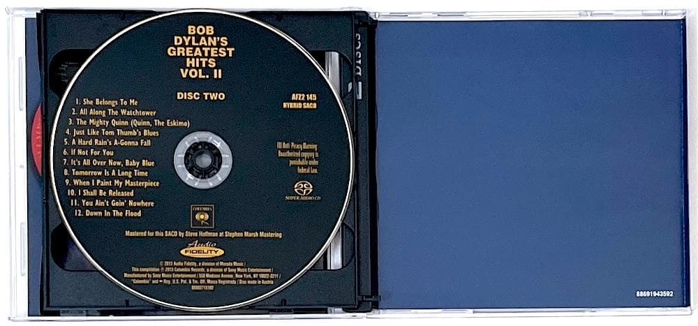 廃盤 SACD BOB DYLAN'S GREATEST HITS VOL.II