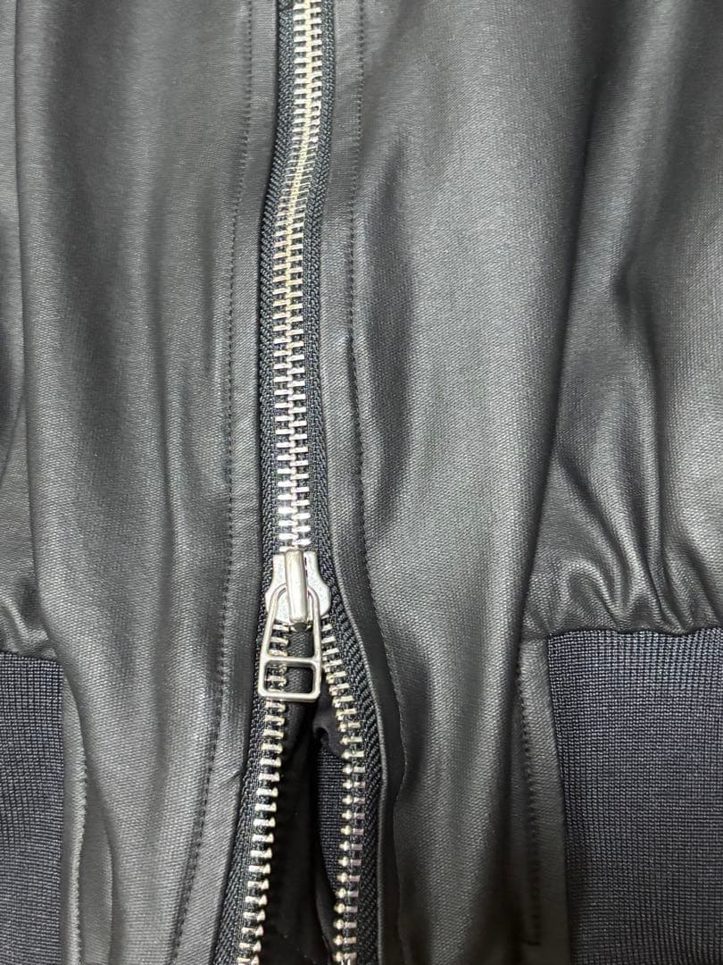 フェイクレザー フーデッドブルゾン DS/COATING HOODMA -1