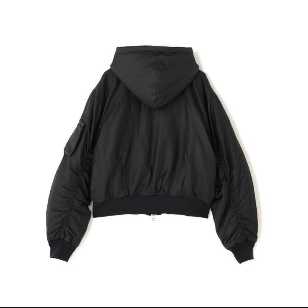 フェイクレザー フーデッドブルゾン DS/COATING HOODMA -1