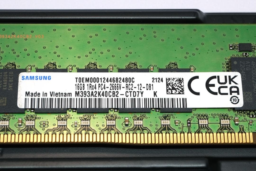 SAMSUNG DDR4-2666 ECC 16GB 1枚 サーバ用