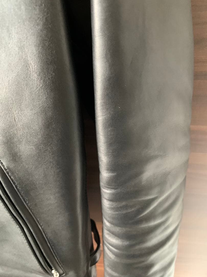 Schott 黒 レザー シングルライダースジャケット