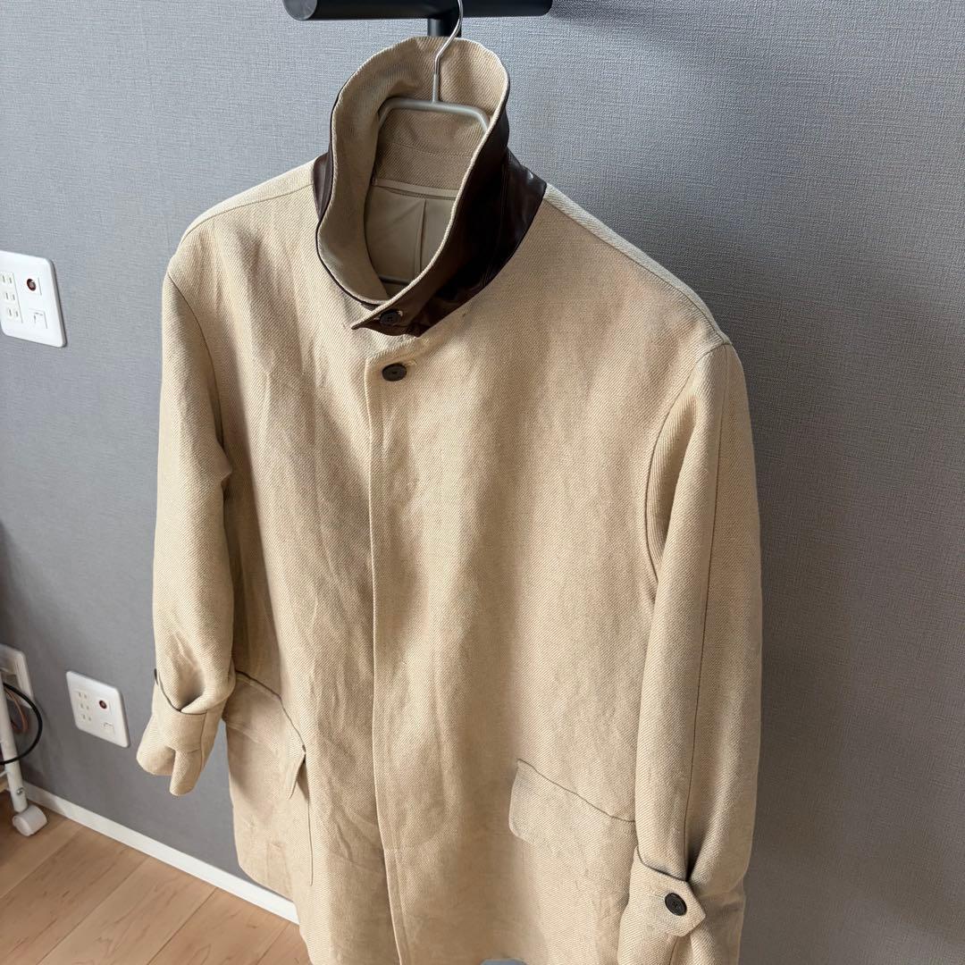 A.PRESSE Linen Half Coat ベージュ