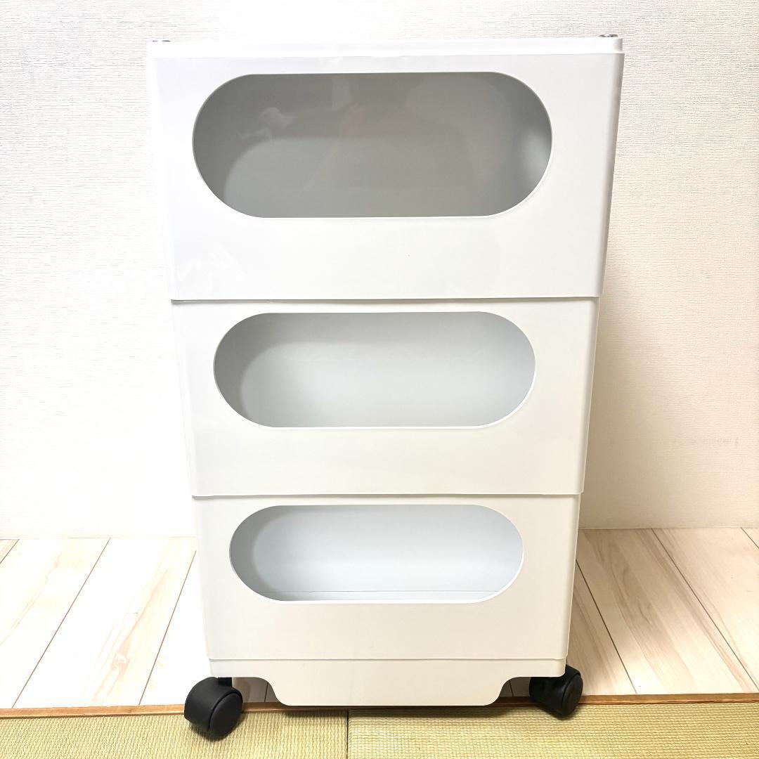 B-LINE ビーライン ボビーワゴン ホワイト 3段5段トレイ