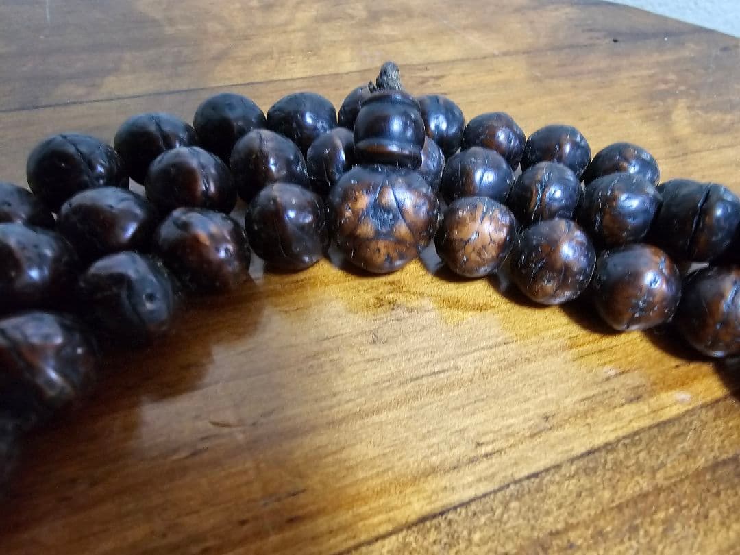 Tibetan Mala 数珠　龍眼　鳳眼　密教　チベット アンティーク