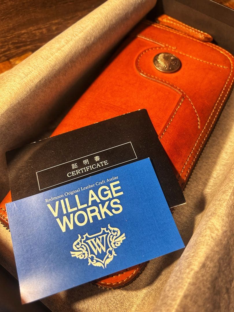 【美品】REDMOON レッドムーン ラウンドファスナー 長財布 ラウンド
