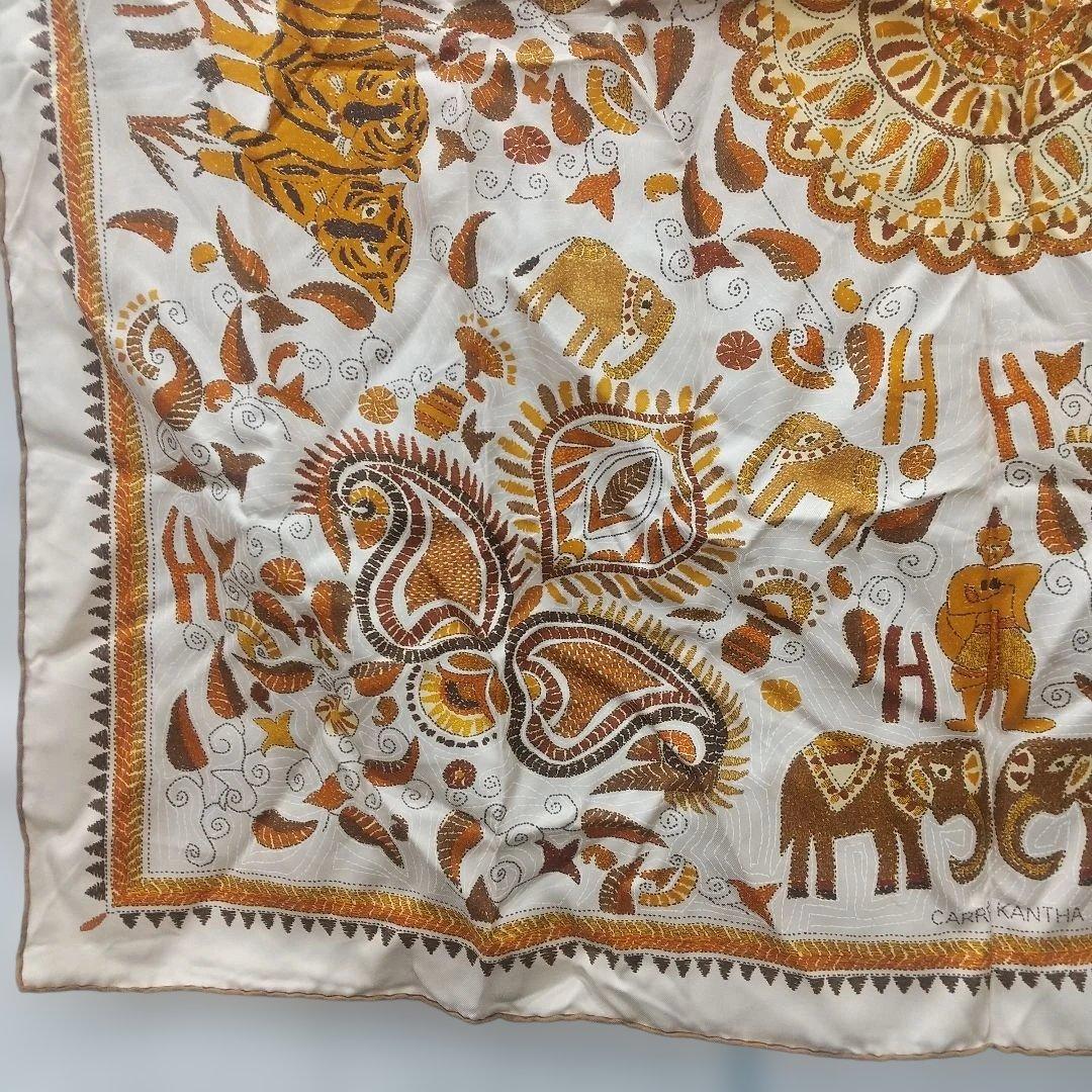 良品 エルメス シルクスカーフ カレ90 古代 文明