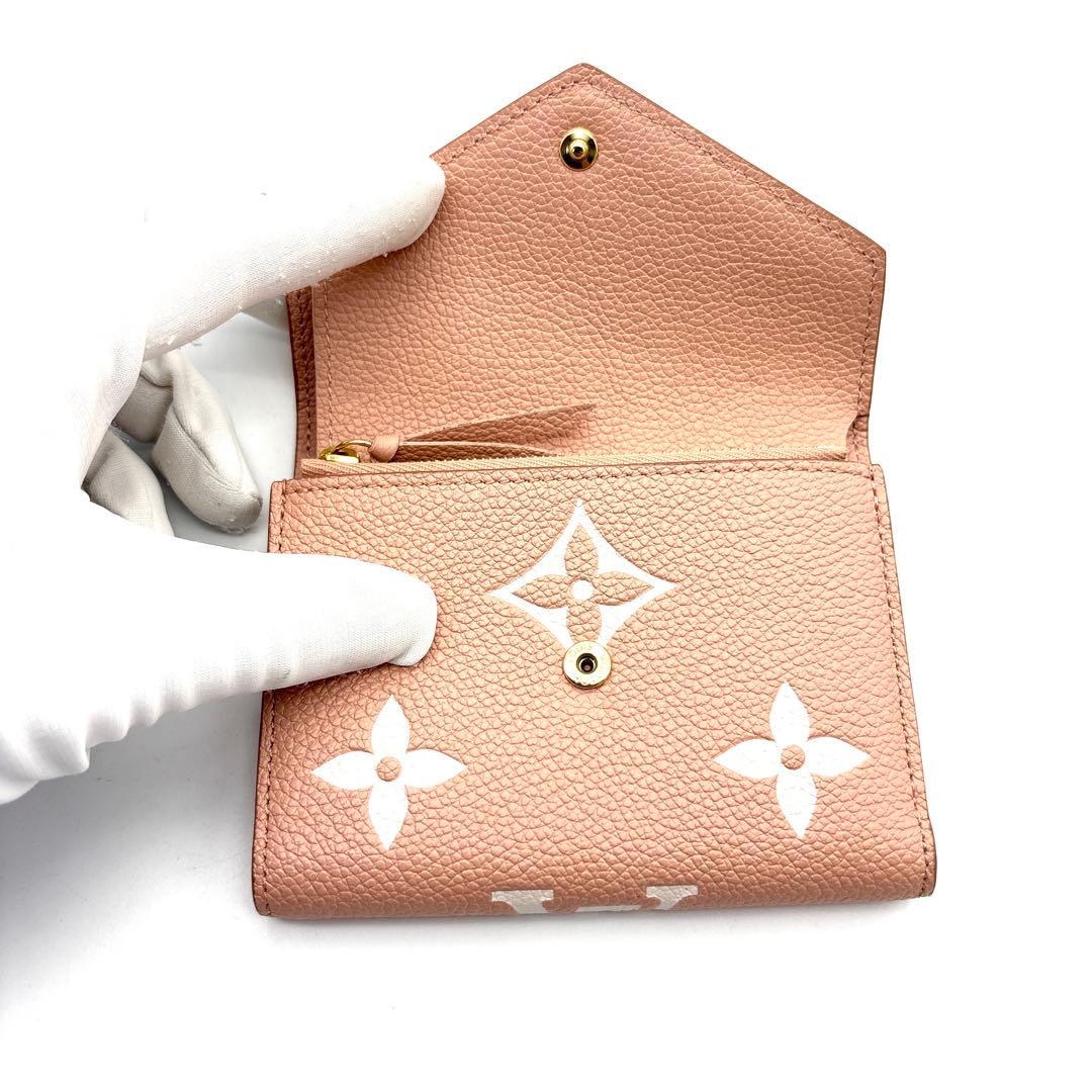 未使用級◆LOUIS VUITTON ポルトフォイユ ヴィクトリーヌ ピンク