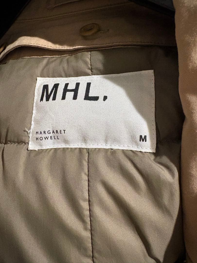 MHL マーガレットハウエル ベージュ ステンカラーコート