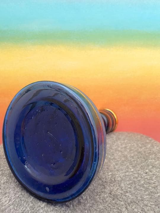 ビンテージ　花瓶 レトロ ガラス アンティーク フラワーベース