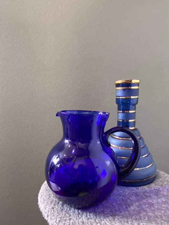 ビンテージ　花瓶 レトロ ガラス アンティーク フラワーベース