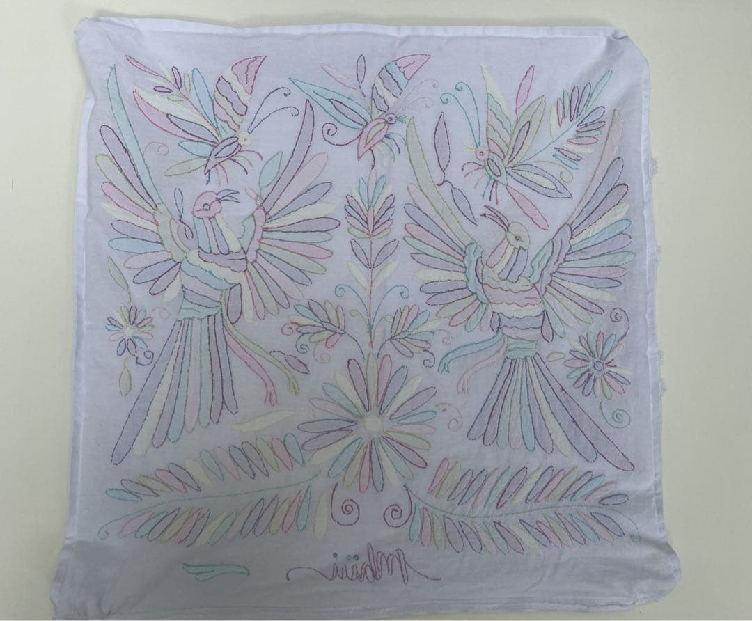 手作りの刺繍、テナンゴ、     メキシコの刺繍