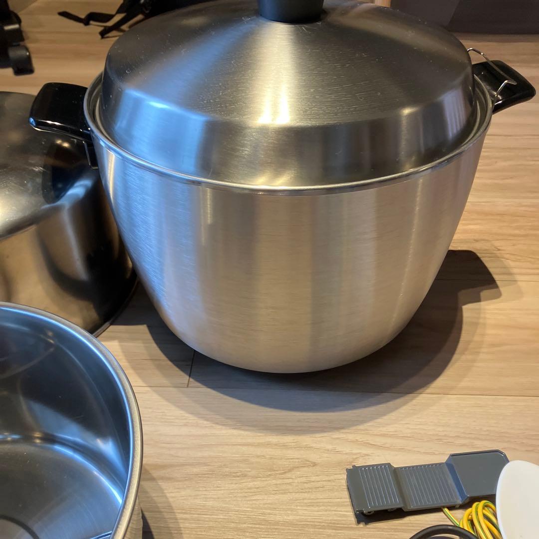 日本未発売TATUNG 大同電鍋　15合オールステンレス　高蓋つき　保温調理鍋