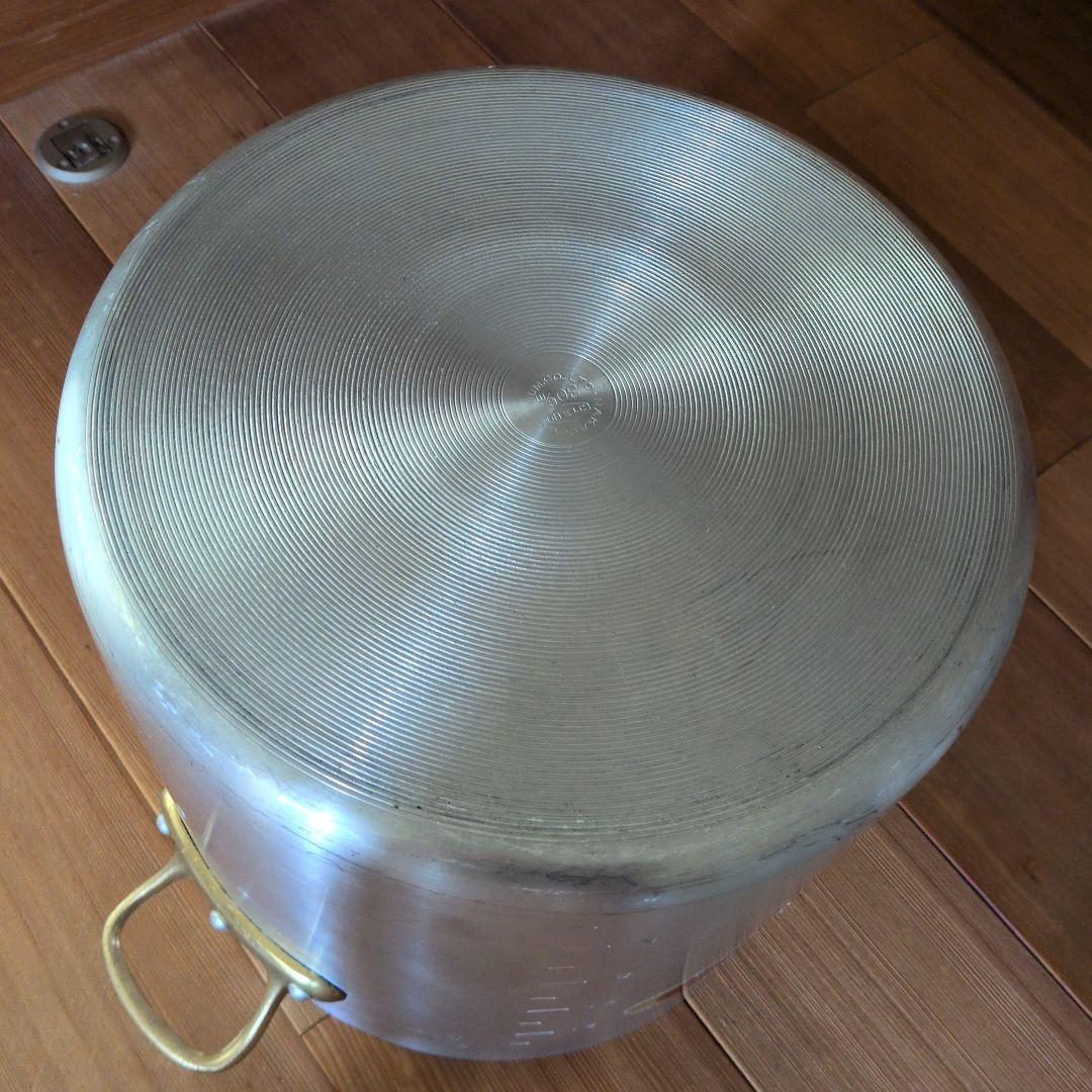 中尾アルミ　ProKing　20L 30cm 寸胴鍋 蓋付き