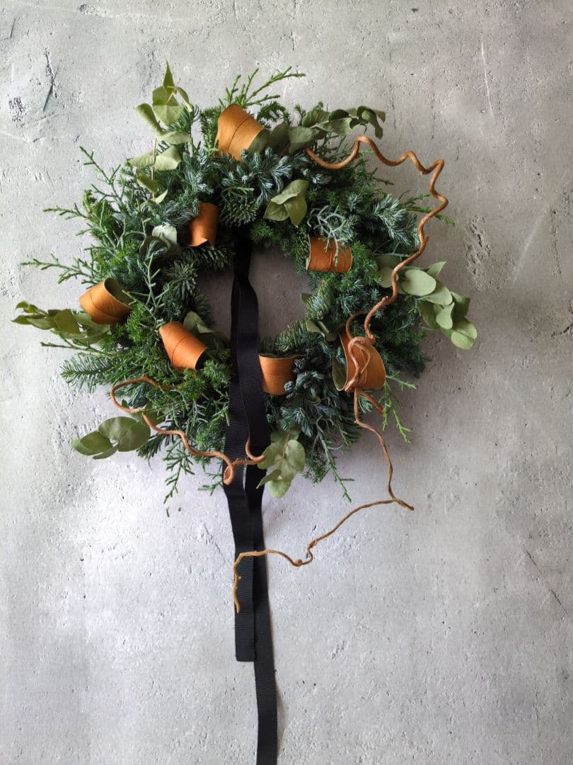 2025 Christmas 静かな森のクリスマスリース