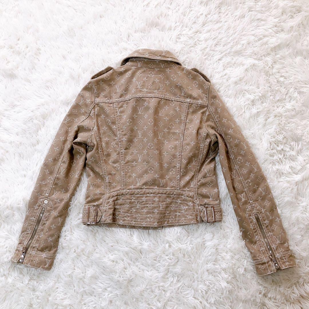 ルイヴィトン LOUISVUITTON デニムライダース ジャケット モノグラム
