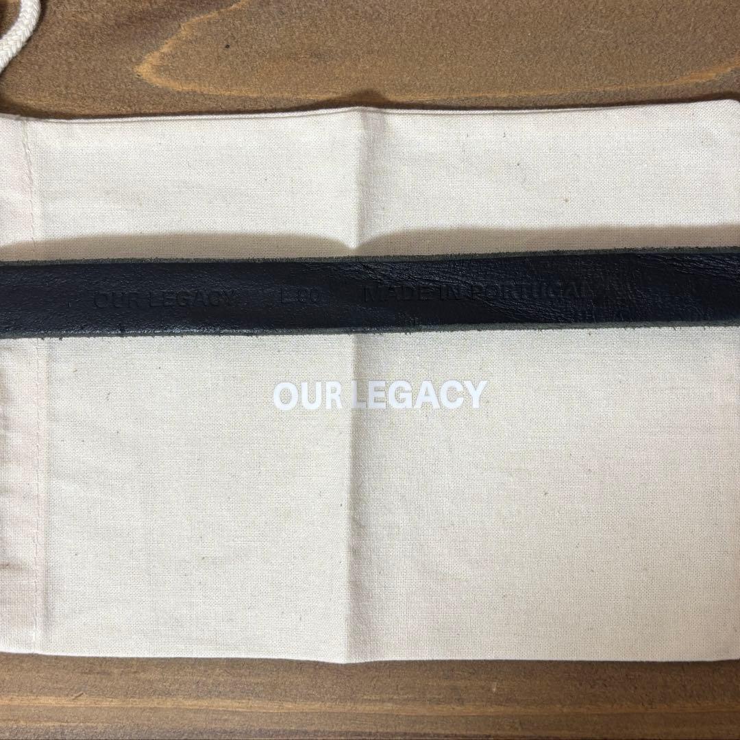 小物 Our Legacy 2cm Belt BLACK 80 90