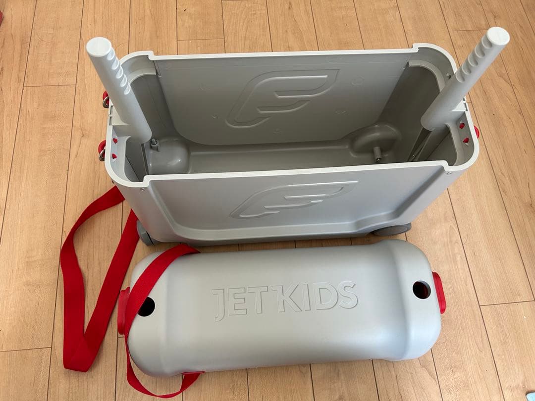 【美品】ジェットキッズ 赤　レッド　スーツケース　子供　ストッケ