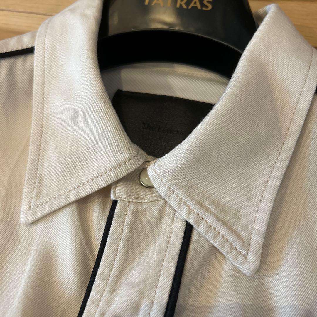 トップス The letters Western smile pocket Msize