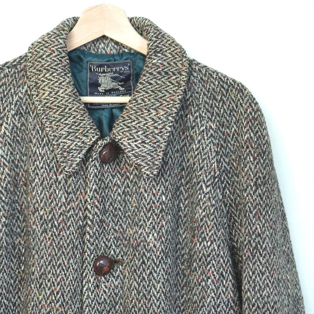 50s60s ビンテージ バーバリー アイリッシュツイード バルマカーンコート