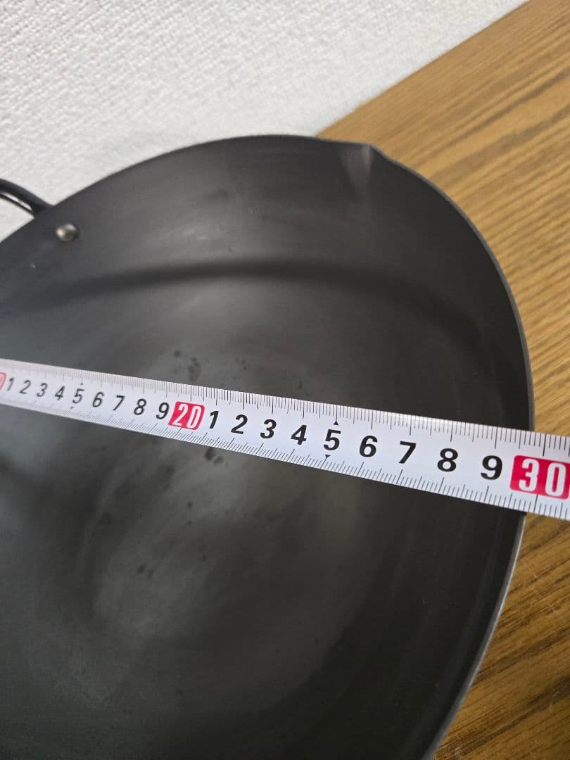 未使用　堺刀司 鉄製 中華鍋 北京鍋　３０ｃｍ　最終値下げ